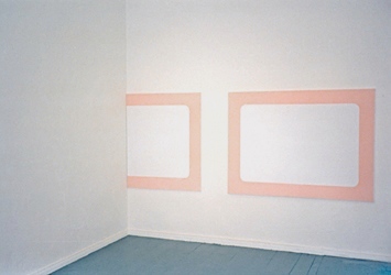 Janne Laurila, Untitled, 1995, acrylic on canvas, 2 parts, dimensions variable