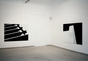 Janne Laurila, Untitled, 2000, acrylic on canvas, 144 x 200 cm, installation view Portfolio Kunst AG